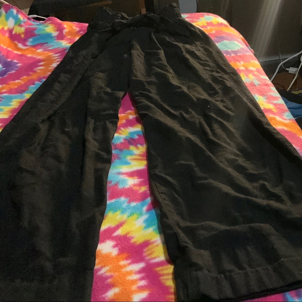 Rewind Black Wide Leg Pants